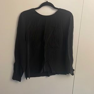 Everlane silk popover blouse sz 8
